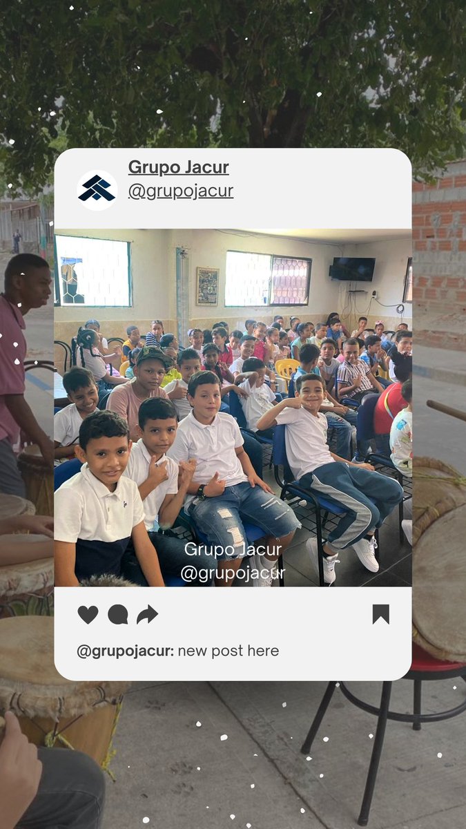 Actividades que Desarrolla la Fundación Jacur

Nutrición, Salud, Danza, Deportes, Música, Arte

"Construyendo Sonrisas"

#LoHacemosDiferente #LoHacemosBien #FundaciónJacur #niños #Barranquilla #sueños #sonrisa #grupojacur #ConstruyendoSonrisas #ConstruyendoSueños