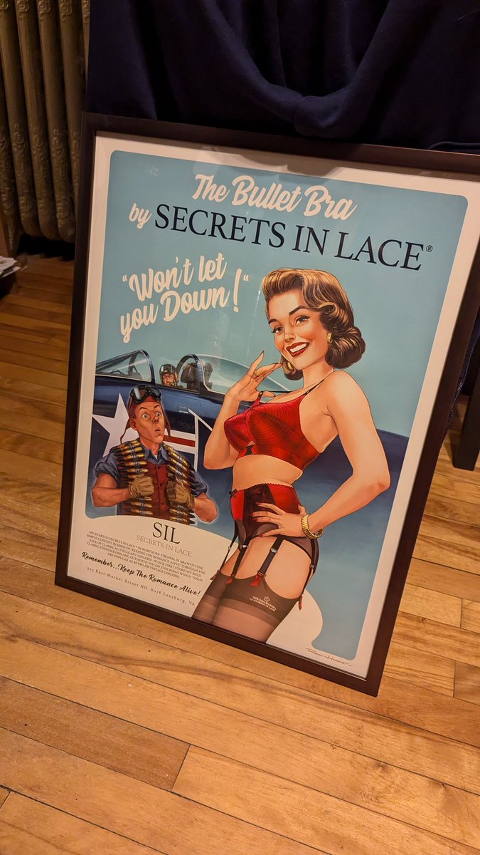cd_linz's tweet photo. Apparently I've been such a good Secrets in Lace customer that they sent me this poster for free. 😅

And of course I had to frame it right away! https://t.co/mI4mAPFKTc