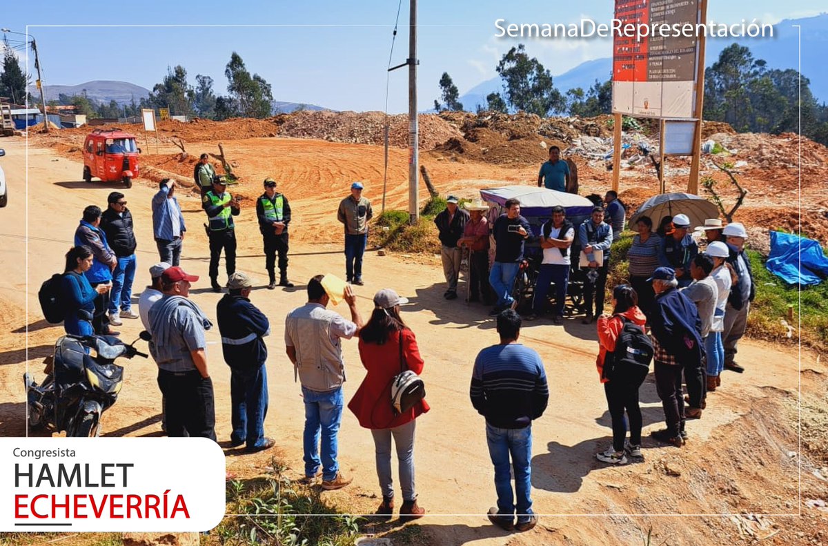 #SemanaDeRepresentación | Llegamos al distrito de José Gálvez, para realizar una verificación física al avanza de la obra de la bicapa de la carretera José Gálvez, Sucre y Jorge Chávez en la prov. de Celendín. No se paralizará la obra y se solucionarán todos los inconvenientes.