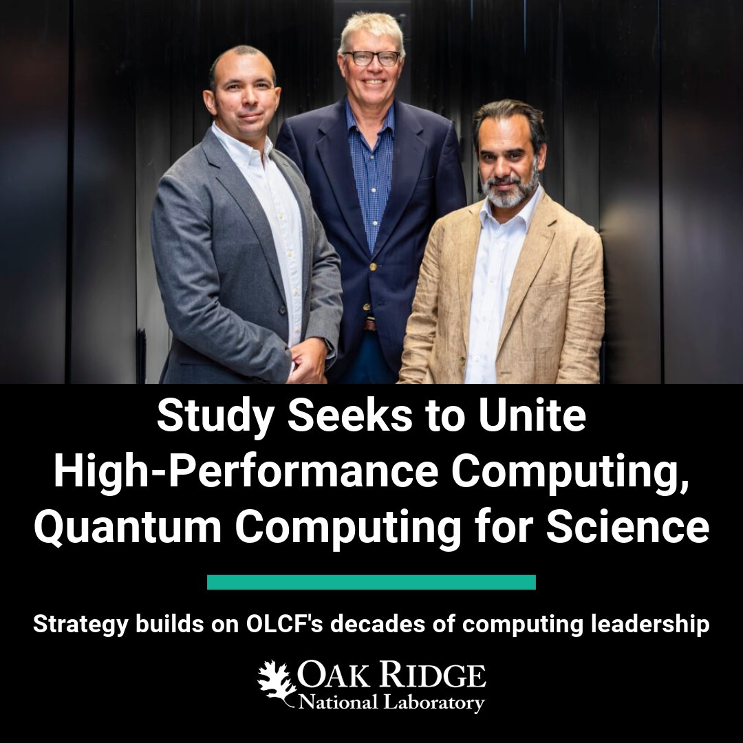 OLCF (@olcfgov) on Twitter photo ๐ฃ A study conducted by <a href="/ORNL/">Oak Ridge Lab</a> scientists examines potential strategies to integrate #quantum #computing with the worldโs most powerful #supercomputing systems in the pursuit of science.
โก๏ธ bit.ly/3z1Vcon ๐ฃ A study conducted by <a href="/ORNL/">Oak Ridge Lab</a> scientists examines potential strategies to integrate #quantum #computing with the worldโs most powerful #supercomputing systems in the pursuit of science.
โก๏ธ bit.ly/3z1Vcon