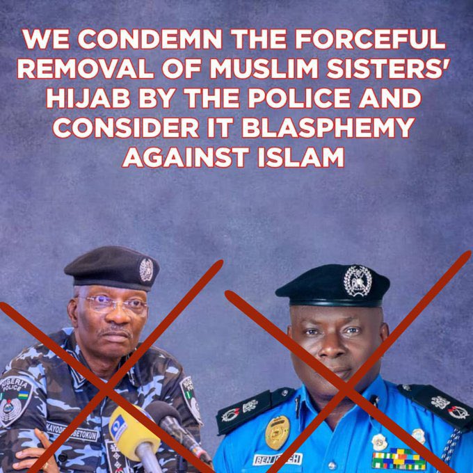 SaniSeedi's tweet photo. Hijab is a commandment of Allah, the creator of earth &amp; heaven. Allah(T) says in the Qur'an, “O Prophet! Say to your wives, your daughters, and the women of the believers that they should let down upon themselves their jalabib.”(Qur’an: Al-Ahzab, V. 59)
#PoliceBlasphemyOnHijab https://t.co/Z0nAHnEi89