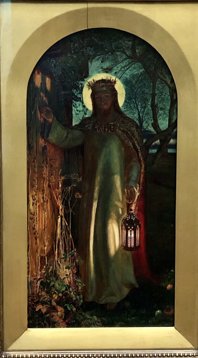 Delighted to have discovered a version of one of my favourite paintings The Light of the World by Hunt during a fleeting visit to Manchester City Gallery