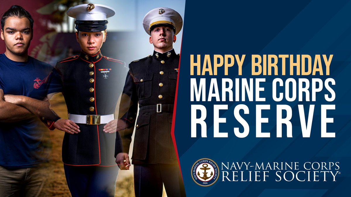 #Happybirthday <a href="/MarForRes/">Marine Corps Reserve</a>! Since 1916, you have protected our country and supported our active duty service members. We salute you! #NMCRS #USMCR #USA #Military #Celebrate