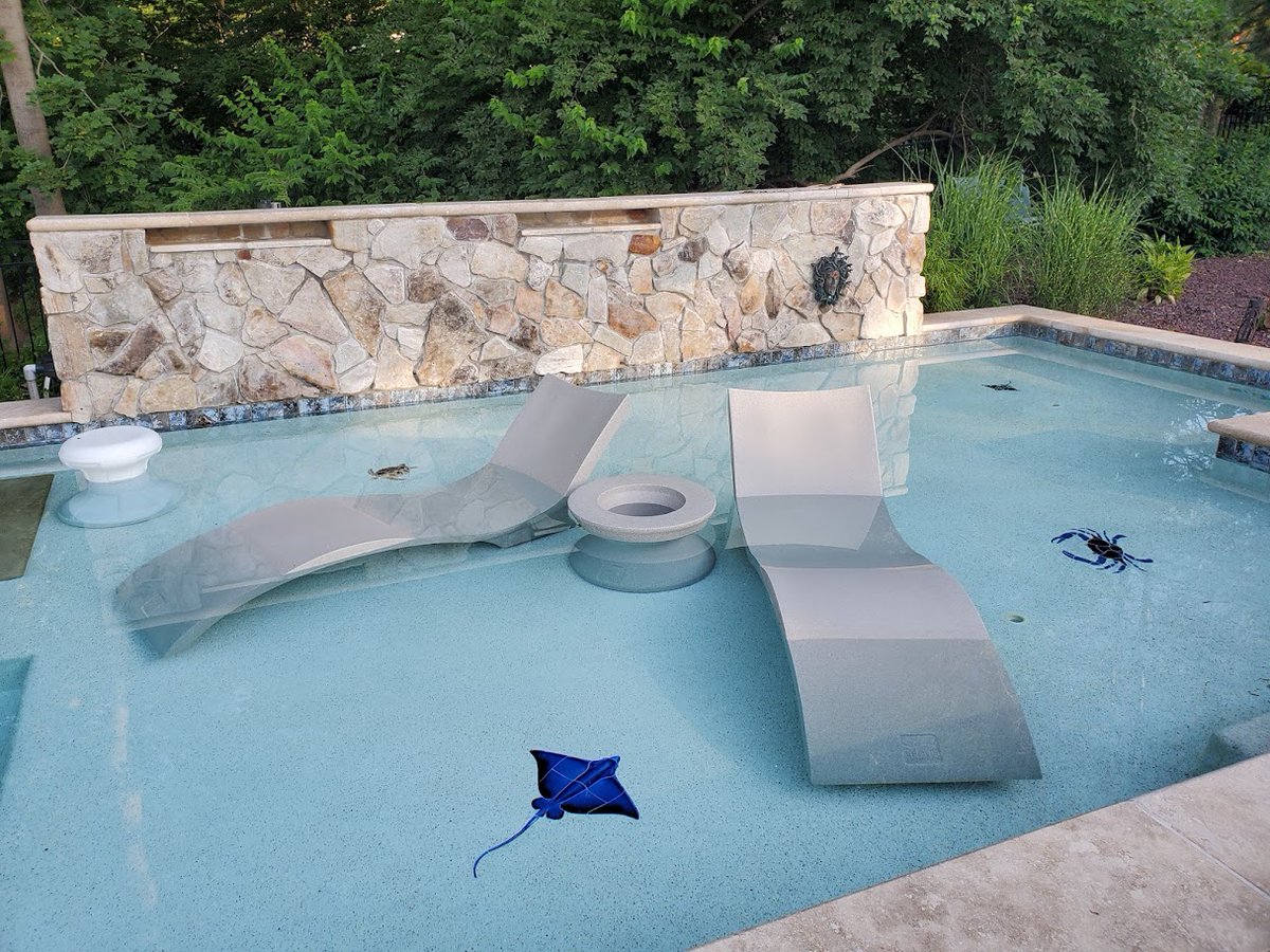 SRPoolsInc's tweet image. Check out these sun ledges we did.  Call us today and get on our renovation schedule so you can live life on the ledge! (908) 526-2277 #sunledge #swimmingpool #renovation