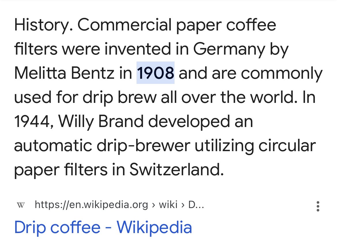 constantinekyp's tweet photo. @Overhand535 @NateSilver538 Europe invented drip coffee lol https://t.co/K2XNjiDhnX