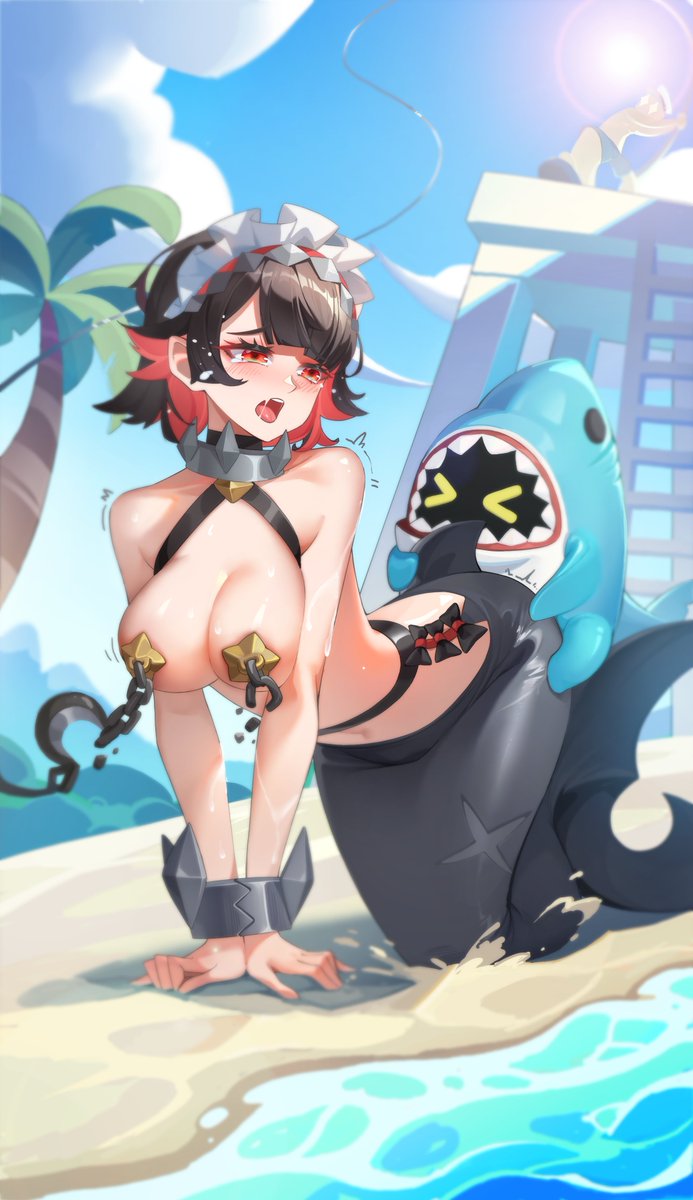 小小鲨鱼不要再浅滩贪玩呦~