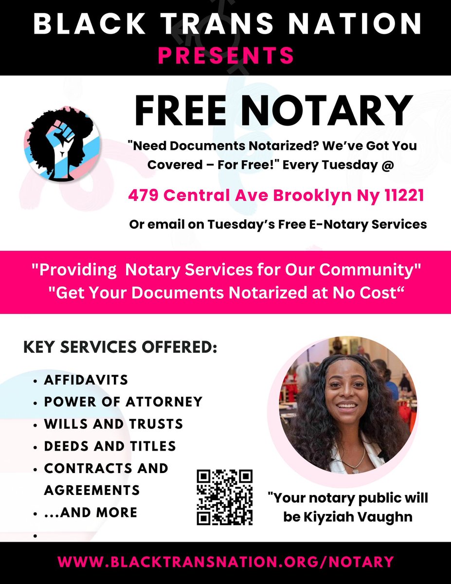 FREE #Notary #Services every #Tuesday! 🌟

📍 Location: Slaying Vintage Urban 
📍 Address: 479 Central Ave, Brooklyn, NY 11221 
📅 When: Every Tuesday

✨ Need an electronic document notarized? Take advantage of our 
Free E-Notary services!