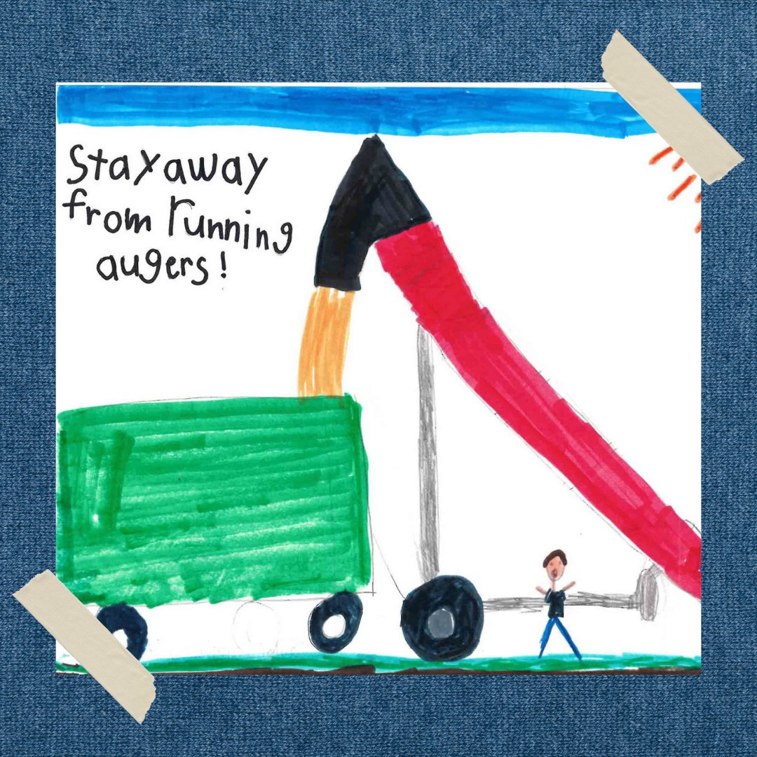 Check out some drawings featured in this year's Farm Safety Calendar. Prioritizing farm safety sets a good example and ensures that children understand the daily hazards on farms. Thank you to all the teachers and students who make this calendar possible! #FarmSafety