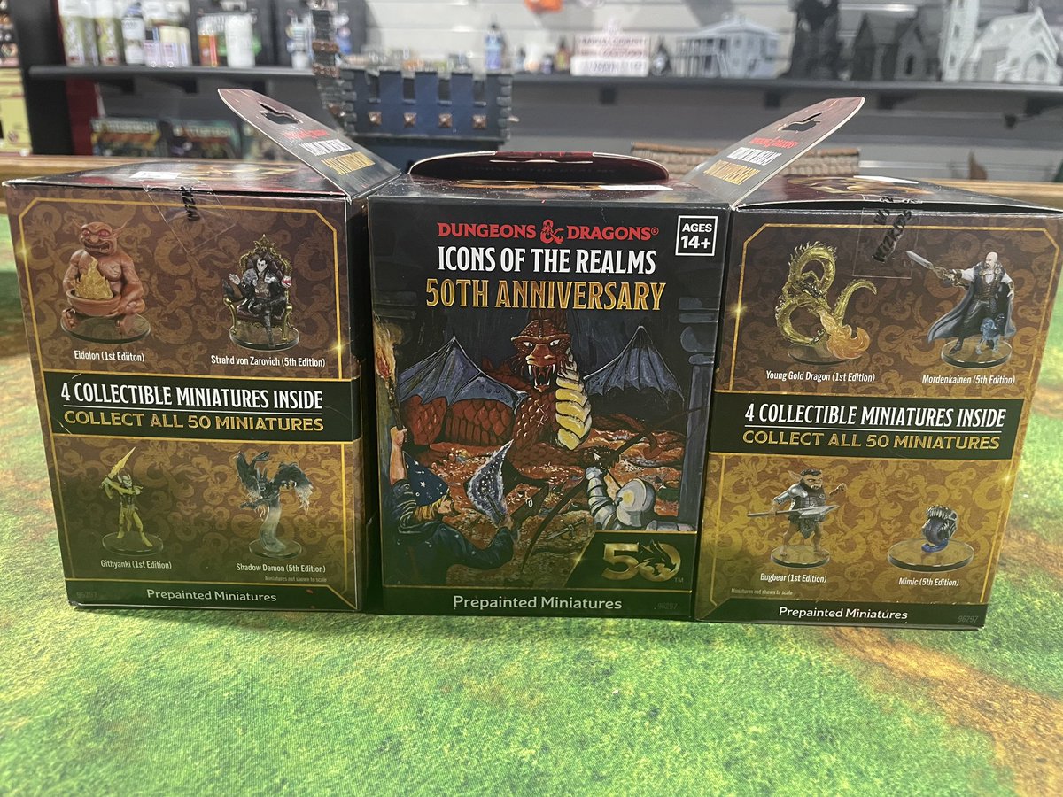 3BrothersGames's tweet photo. Notice: To all D&amp;D and Roleplay people. We just got in the latest Blind Boxes for D&amp;D. It is the 50th Anniversary Set.

#DND #DungeonsAndDragons #game #RPG #Hebron #Cincinnati https://t.co/hvA2CSanzh