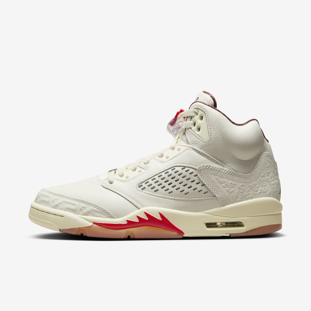 J23app's tweet photo. Air Jordan 5 "El Grito" "Sail and Dark Pony" releases September 12th -> https://t.co/WjPNhDMOKs https://t.co/pVNcd3d51R