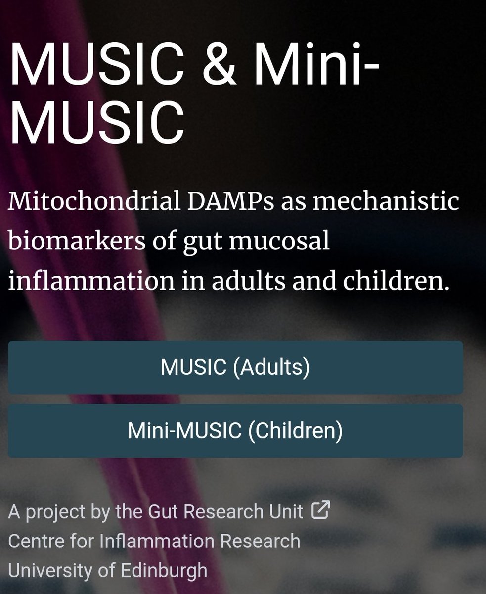 Glasgow Edinburgh IBD Science (@glasgowedin_ibd) on Twitter photo Amazing progress by Paediatric team! MiniMUSIC musicstudy.uk >50% (34/60) target of newly diagnosed Crohn's disease achieved way ahead of schedule! V positive response from young patients + families across Scotland #crohns <a href="/CrohnsColitisR/">Crohn's & Colitis Research</a> <a href="/echcharity/">Edinburgh Children's Hospital Charity</a> #pibd <a href="/UofGlasgow/">University of Glasgow</a> Amazing progress by Paediatric team! MiniMUSIC musicstudy.uk >50% (34/60) target of newly diagnosed Crohn's disease achieved way ahead of schedule! V positive response from young patients + families across Scotland #crohns <a href="/CrohnsColitisR/">Crohn's & Colitis Research</a> <a href="/echcharity/">Edinburgh Children's Hospital Charity</a> #pibd <a href="/UofGlasgow/">University of Glasgow</a>