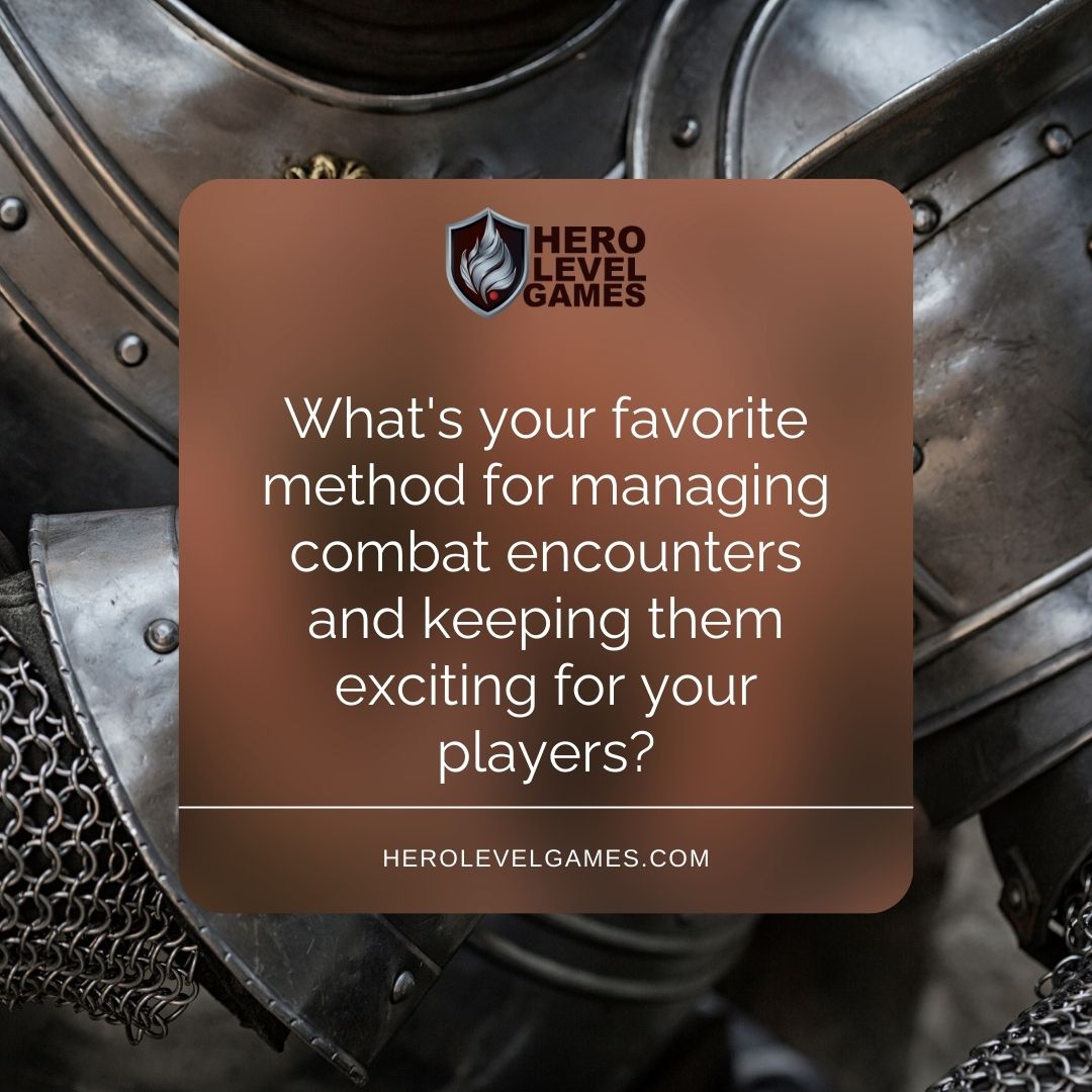 What's your favorite method for managing combat encounters and keeping them exciting for your players?

#DM #Pathfinder2e #TTRPGCommunity #DungeonMaster #DND5e #ttrpg #DnD #DnD5e #monsteroftheweekrpg