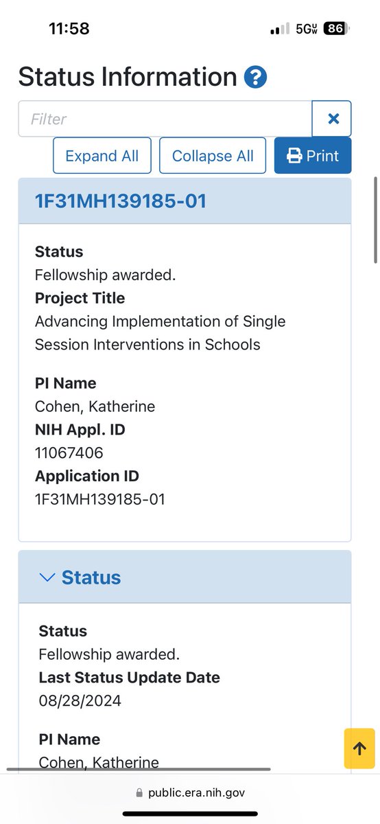Katie Cohen (@katherineacohen) on Twitter photo Exciting update!! I’m thrilled to share that I’ve been awarded an F31 predoctoral fellowship by <a href="/NIMHgov/">National Institute of Mental Health (NIMH)</a> 🎉🎉🎉 I’ll be studying the implementation of SSIs in schools to increase youth access to mental health support, which many of you know has been my dream for a while now! 😄 Exciting update!! I’m thrilled to share that I’ve been awarded an F31 predoctoral fellowship by <a href="/NIMHgov/">National Institute of Mental Health (NIMH)</a> 🎉🎉🎉 I’ll be studying the implementation of SSIs in schools to increase youth access to mental health support, which many of you know has been my dream for a while now! 😄
