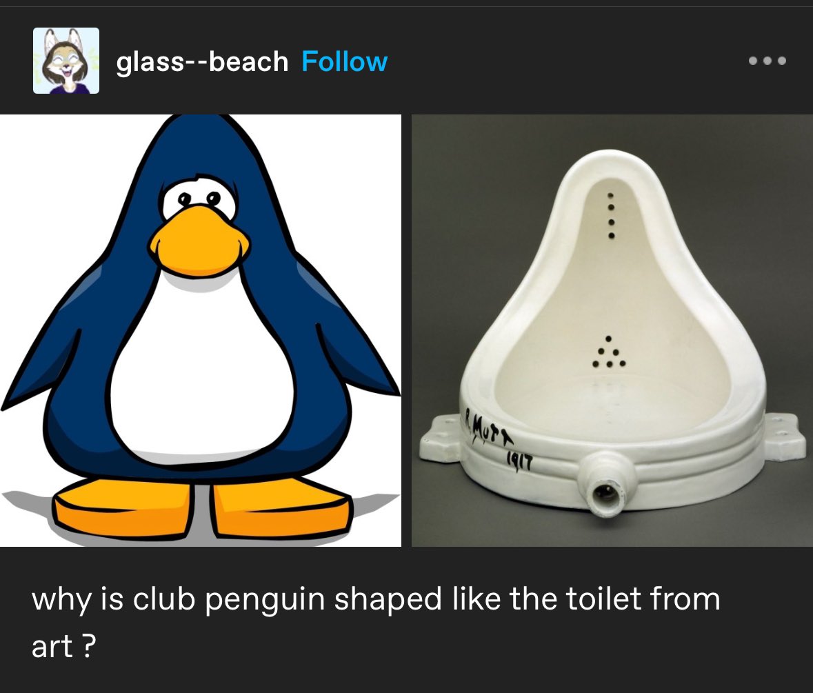 sheherzog's tweet image. Ever since seeing this I cannot stop saying “the toilet from art”