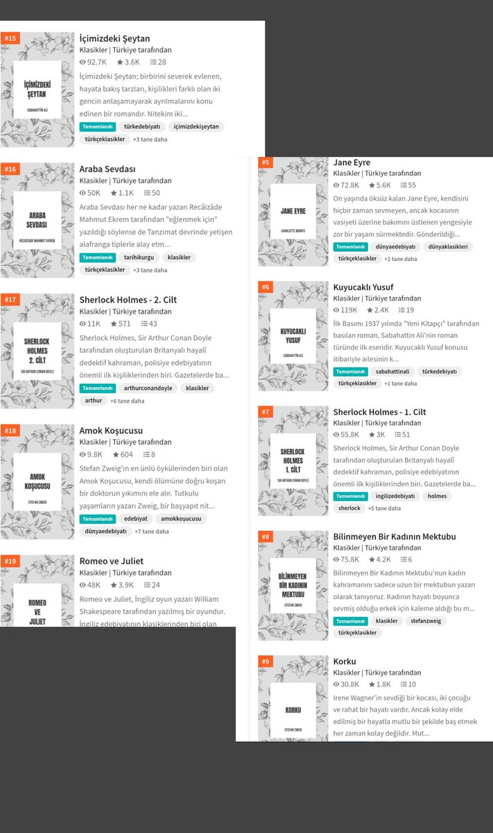 günümüz ekonomisinde sadece yeni yazarlarımızın kitaplarına değil aynı zamanda dünya ve türk klasiklerine de bu kadar kolay ve ücretsiz bir erişim sağlama imkanımız vardı elimizden aldığınız uygulamaya bir de bu gözle bakın  #sırawattpadde