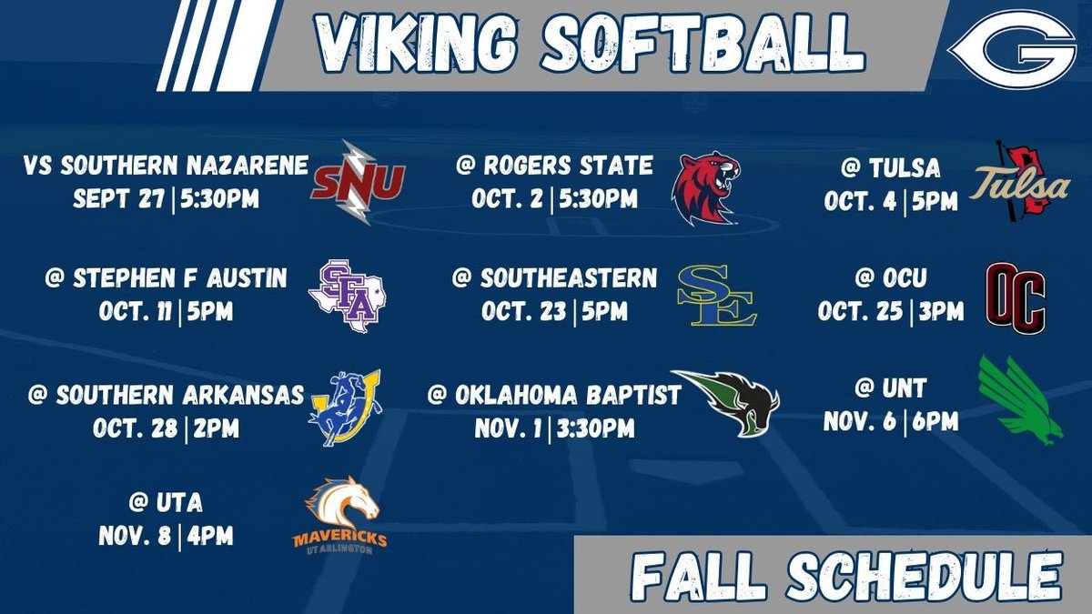 gclvsoftball's tweet photo. 🚨FALL SCHEDULE DROP🚨 

Excited to get it rolling! We’ll see you Sept. 27! #GWAY 

@tayzharris https://t.co/J6Jxf5qqrA