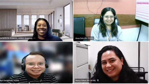 Dee_Bennett1's tweet photo. Teamwork makes the dream work! Shout out to Latrice from L&D for partnering with our LA Champs to provide additional skilling. Shout out to @BrylClaridad from QC18 for making it happen! 🫰🏽#LifeAtATT #MBCGoodStuff You are #DeeBest https://t.co/Lp3s6y8yaC