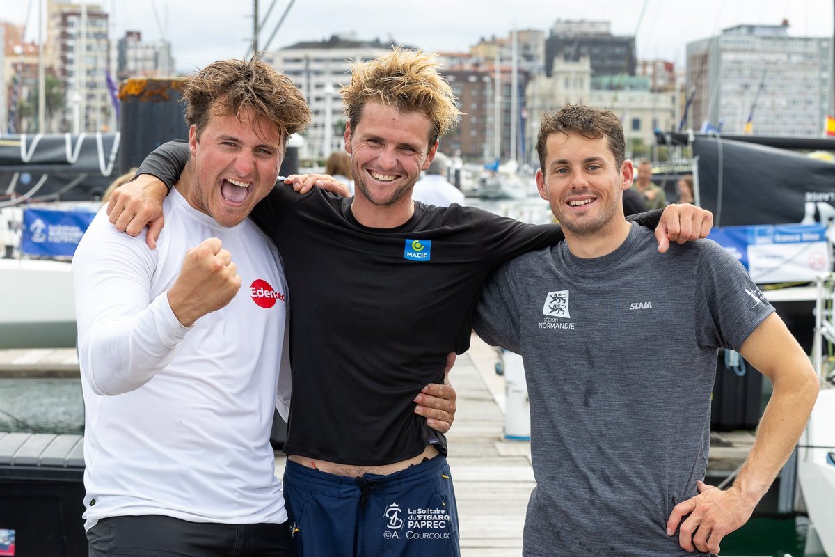 Basile Bourgnon (Edenred), deuxième de la première étape de @LaSolitaire55e à une minute et une seconde du vainqueur Loïs Berrehar. 

« C’est la première fois que je sens complètement la maîtrise d’une étape du début à la fin » 

📷 Alexis Courcoux

#dreamteam #edenred