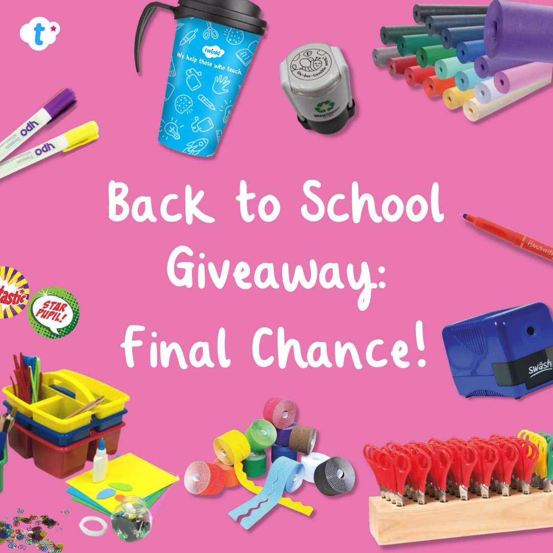 Twinkl Resources (@twinklresources) on Twitter photo 🚨 FINAL CHANCE TO WIN 🚨
Don't forget you have the chance to win this incredible bundle that will make your teacher toolkit the envy of the staffroom!
For a chance to #win:
💙 Follow
<a href="/twinklresources/">Twinkl Resources</a>
💙Like and repost
💙 Reply #TWINKLBUNDLE
T&Cs Apply 🚨 FINAL CHANCE TO WIN 🚨
Don't forget you have the chance to win this incredible bundle that will make your teacher toolkit the envy of the staffroom!
For a chance to #win:
💙 Follow
<a href="/twinklresources/">Twinkl Resources</a>
💙Like and repost
💙 Reply #TWINKLBUNDLE
T&Cs Apply