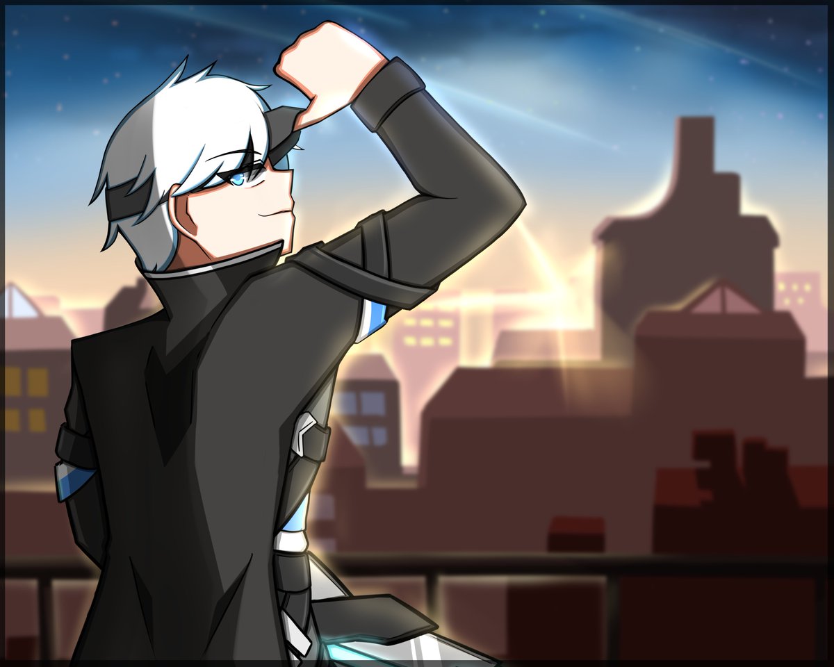 Drawing request redemption done for Kizake! Haven't drew a male character (that isn't mine) for awhile...

Trying to practice more backgrounds and especially lighting, as I usually have an incredible amount of trouble with.

I'm happy with this piece, and I hope Kiz is happy too!