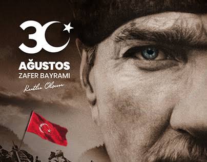 Türk milletinin bağımsızlık mücadelesinin simgesiolan30 Ağustos Zafer Bayramı'nı coşku ve gurur içinde kutluyoruz. Başkomutan Mustafa Kemal Atatürk ve silah arkadaşlarını rahmetle anıyoruz.Bu büyük zaferin ışığında, ülkemizin birliği ve beraberliği için çalışmaya devam edeceğiz