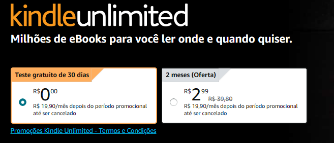 OfertasSherlock's tweet photo. 🚨KINDLE UNLIMITED LIBERADO 🚨

✨2 meses por R$2,99
Ou teste gratuito por 30 dias

🔥 Teste agora na sua conta 🔥

https://t.co/iz6npeCDKH
https://t.co/iz6npeCDKH
https://t.co/iz6npeCDKH https://t.co/OzKjp7a8i7