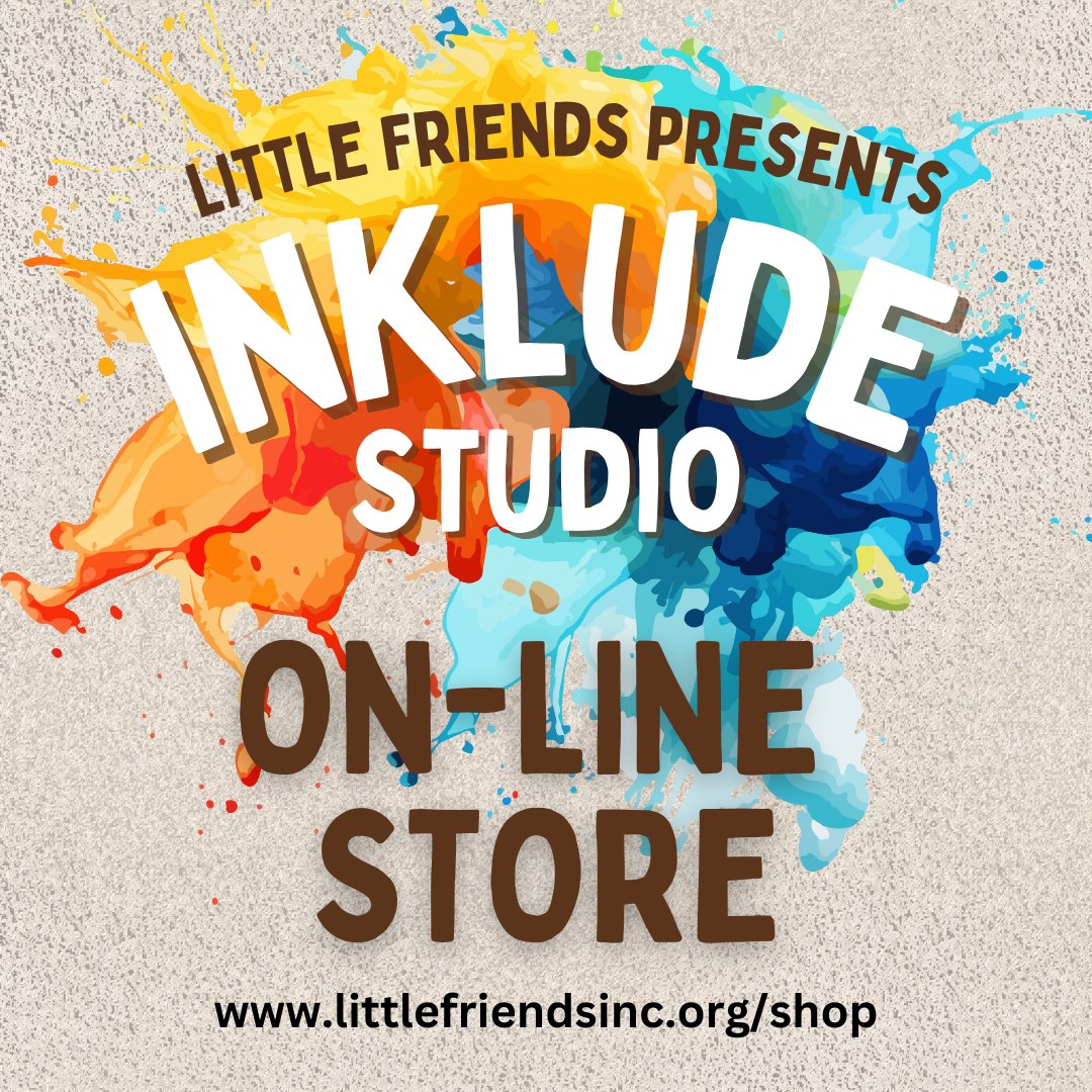 Little Friends Inklude Studio is excited to announce our new online store! littlefriendsinc.org/shop/ 
Take a look at the fantastic pieces for sale that can be picked up at our Warrenville location.  Be sure to check back often, as new works will be added!