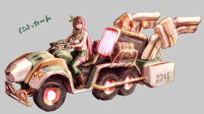 ぶーん!最高速度30km/hくらいw 