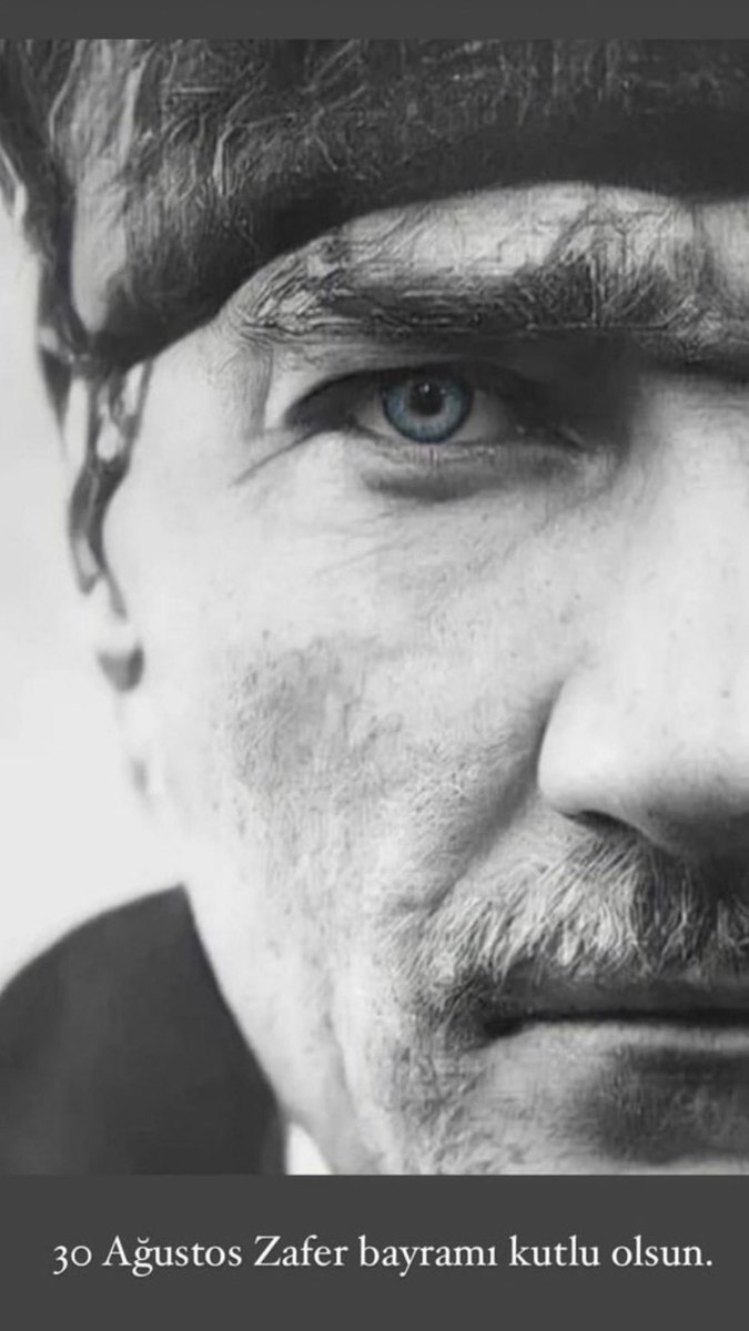 Zaferin yüzü… Kutlu olsun
Mustafa Kemal Atatürk❤️
#ZaferBayramımızKutluOlsun 
#30AgustosZaferBayrami 
#Atatürk

#30AgustosZaferBayramı