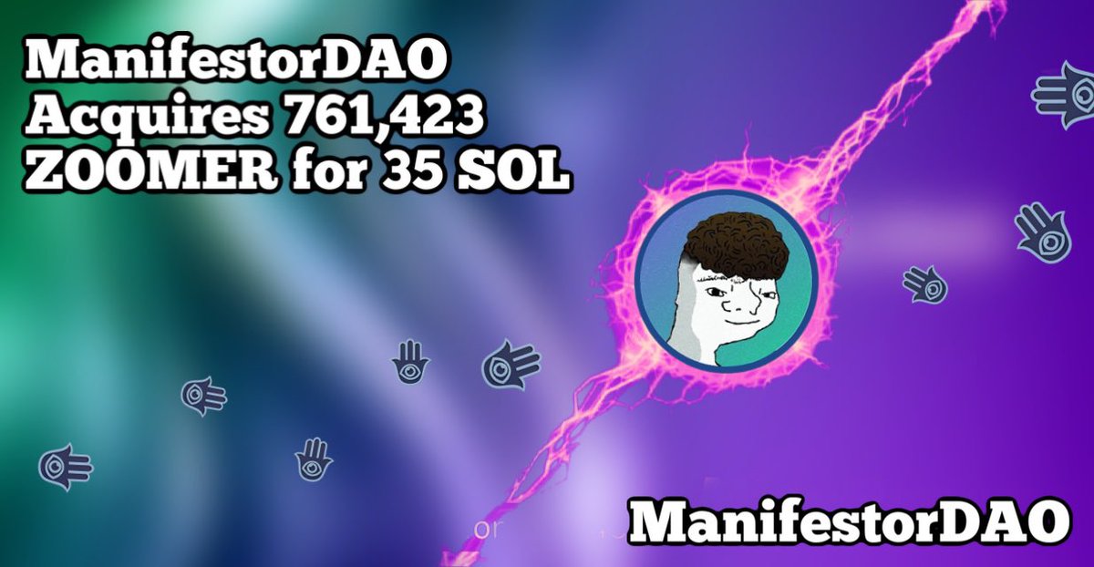 ManifestorDAO Acquires 761,423 <a href="/ZoomerCTO/">$ZOOMER</a> for 35 SOL