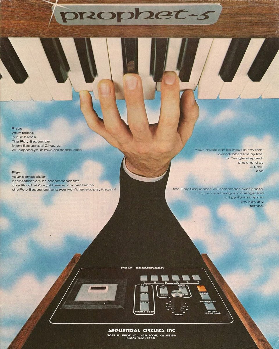 Prophet_5_10's tweet image. Feel the magic of the Prophet 5 and the Poly Sequencer ❤️

#prophet5 #davesmithinstruments #sequentialcircuits #synthesizer #analogsynth #synth #vintagesynth #sequential #prophet #prophet10 #davesmith #synthesizers #analog