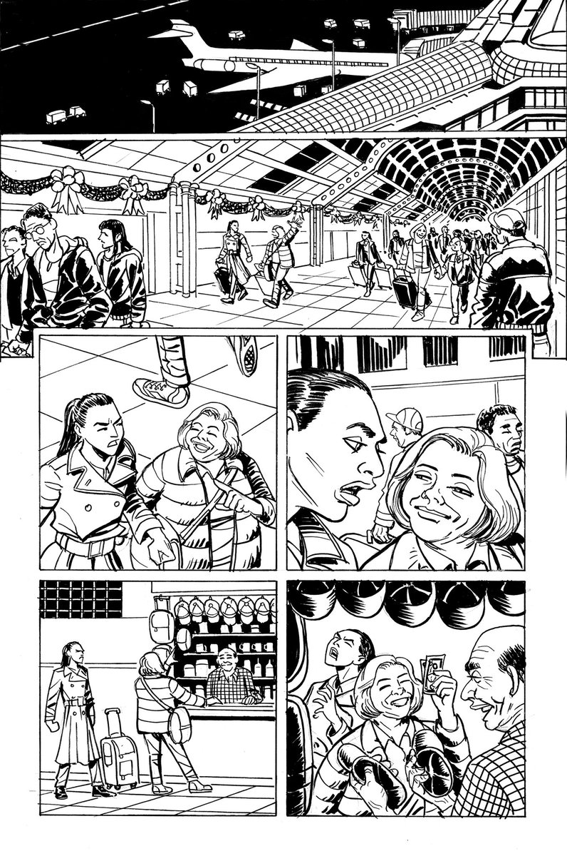 jdudley006's tweet photo. Freddie and Sarah have landed in Chicago. 20 pages of Big Shoulders #1 down, 10 more to go. https://t.co/vPhlfF3uth