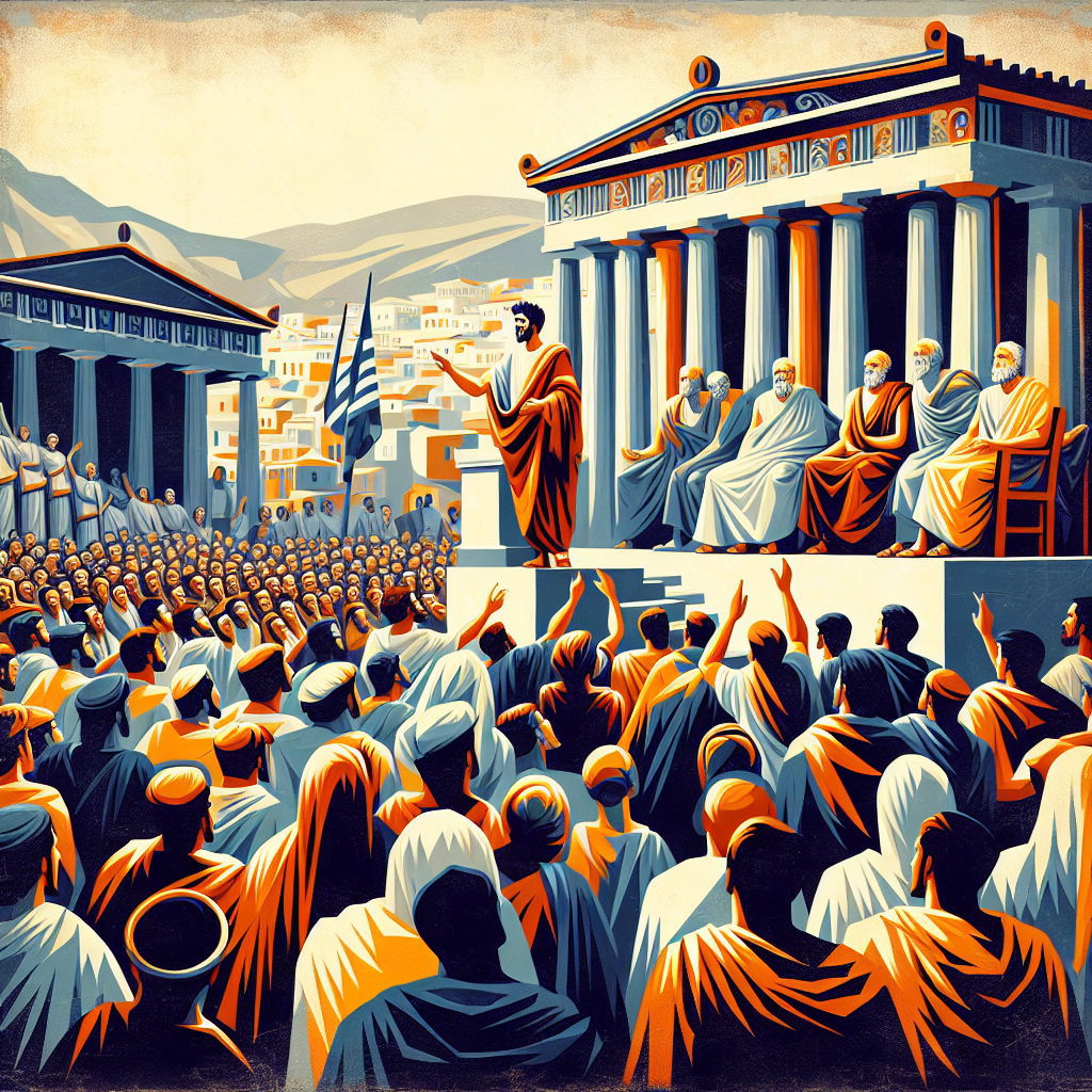 johnricard's tweet image. In ancient Athens, public speaking was an art combined with persuasion and truth. Just like Pericles, we should strive to communicate with respect and credibility.💬 How do you make your words count? Share your experiences! #Oratory #PericlesWisdom #publicspeaking #ancientathens