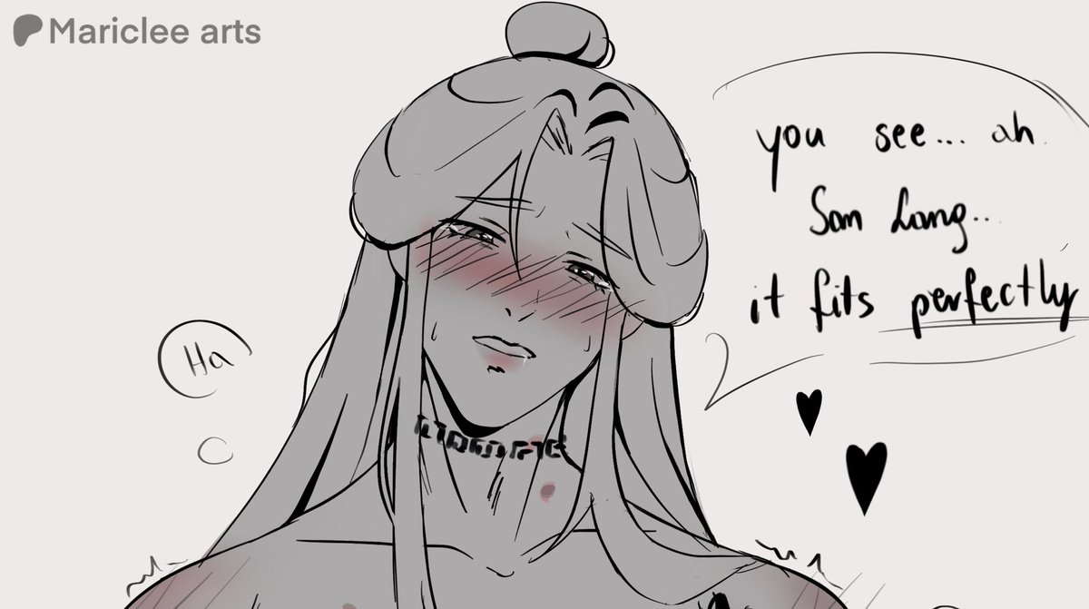 #TGCF 
Xie Lian is a little drunk🤭
.
.

Full art on my Patre0n🤫