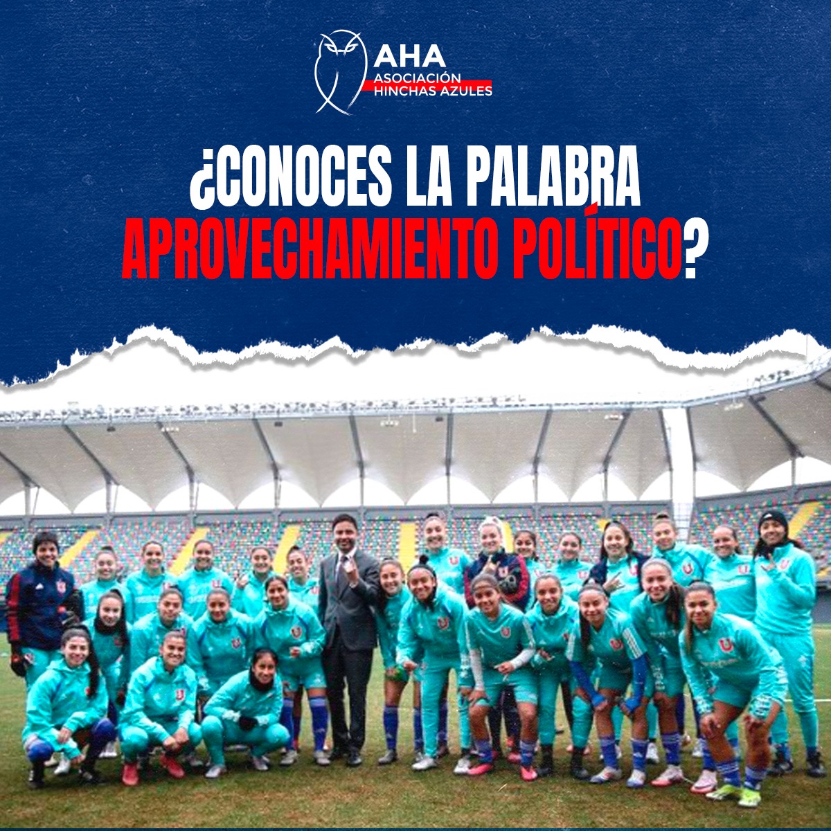 La vicepresidenta de Azul Azul Cecilia Pérez no solo ha utilizado políticamente a la rama femenina, sino que ahora dispone a nuestro equipo para los intereses políticos de su amigo Rodolfo Carter 🤢

#FueraAzulAzul
#VolveremosASerClub