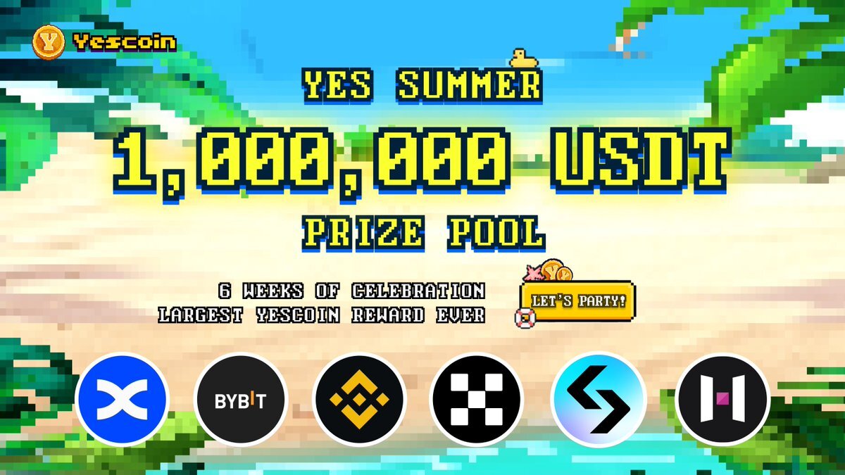 🚨Major Event🚨
🏆1,000,000 USDT Giveaway!🏆

Biggest Yescoin Reward Ever

To Enter:

✅ Play Yescoin: t.me/theYescoin_bot…
✅ Share, RT, &amp; tag friends

Limited Giftboxes &amp; Merchandise
Unique Skins
Mysterious Rewards

#airdrop #giveaway #crypto #notcoin #yescoin #telegram $ton