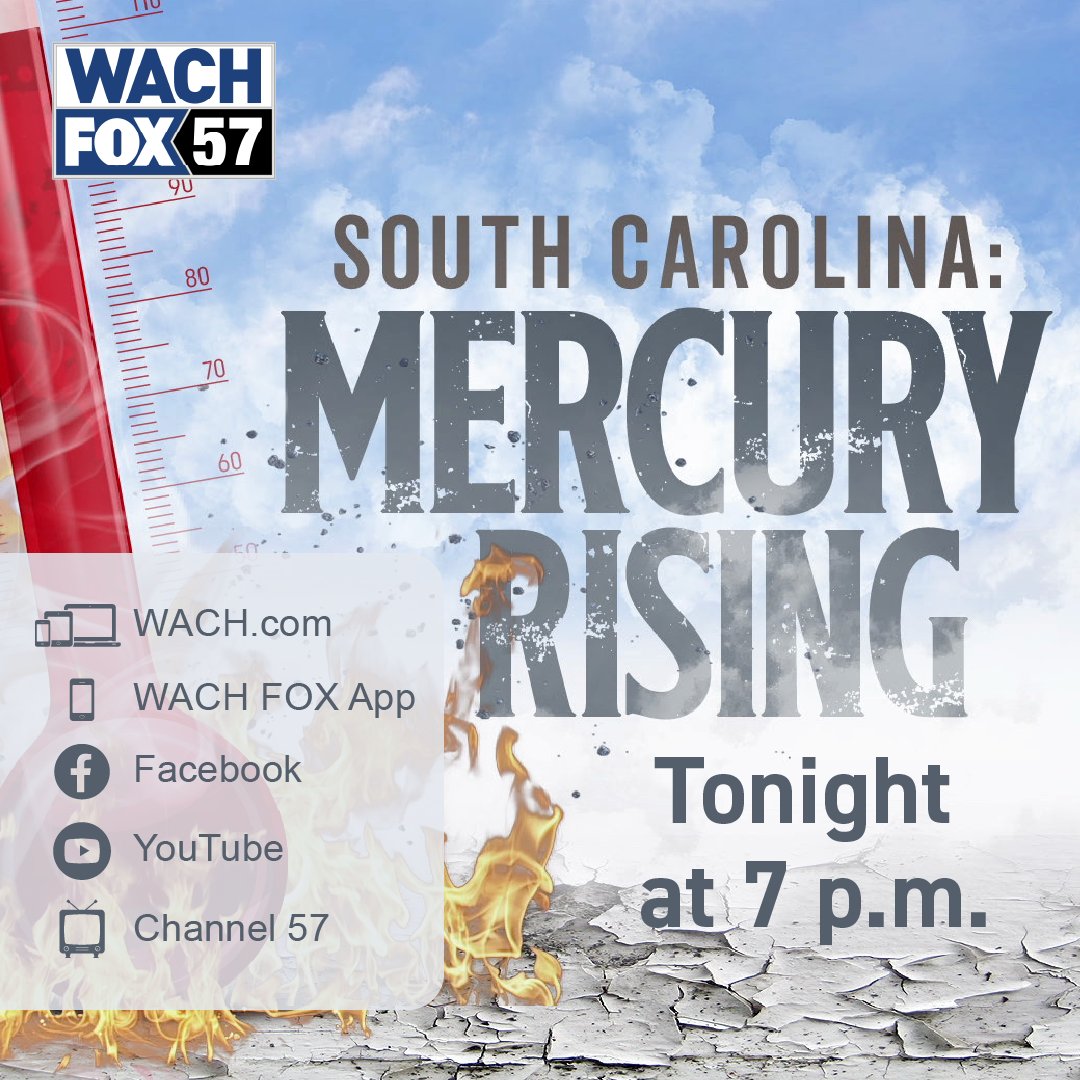 TONIGHT

From intense urban heating to the historic 2015 flood to the future of alligators, we're taking a closer look at #climatechange in the Midlands.

Join <a href="/wachfox/">WACH FOX</a> Thursday at 7 p.m. for our special 'South Carolina: Mercury Rising'

bit.ly/4dyC68p