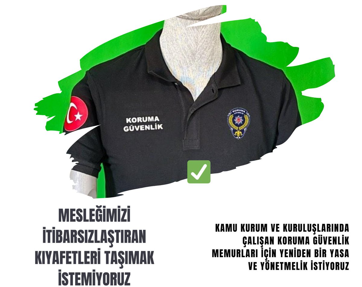 Özel güvenlik değil Koruma ve Güvenlik memuruyuz...

#ozeldegilkorumaguvenlik