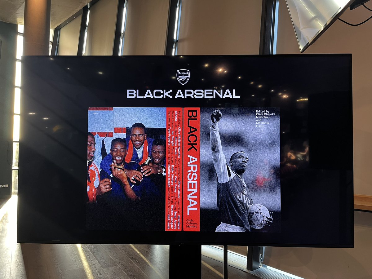 Great to be at the launch of #BlackArsenal tonight
