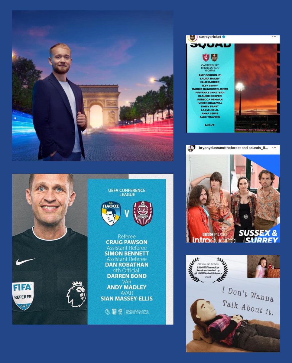 Proud Priory Alumni Day!
We are immensely proud of all of these fantastic  achievements. 

 Paraolympics presenter on Channel 4
Assistant referee at a UEFA Conference League 
Surrey 1st XI cricket team
Performing on BBC Music Surrey &amp; Sussex 
Short  animation film festival debut