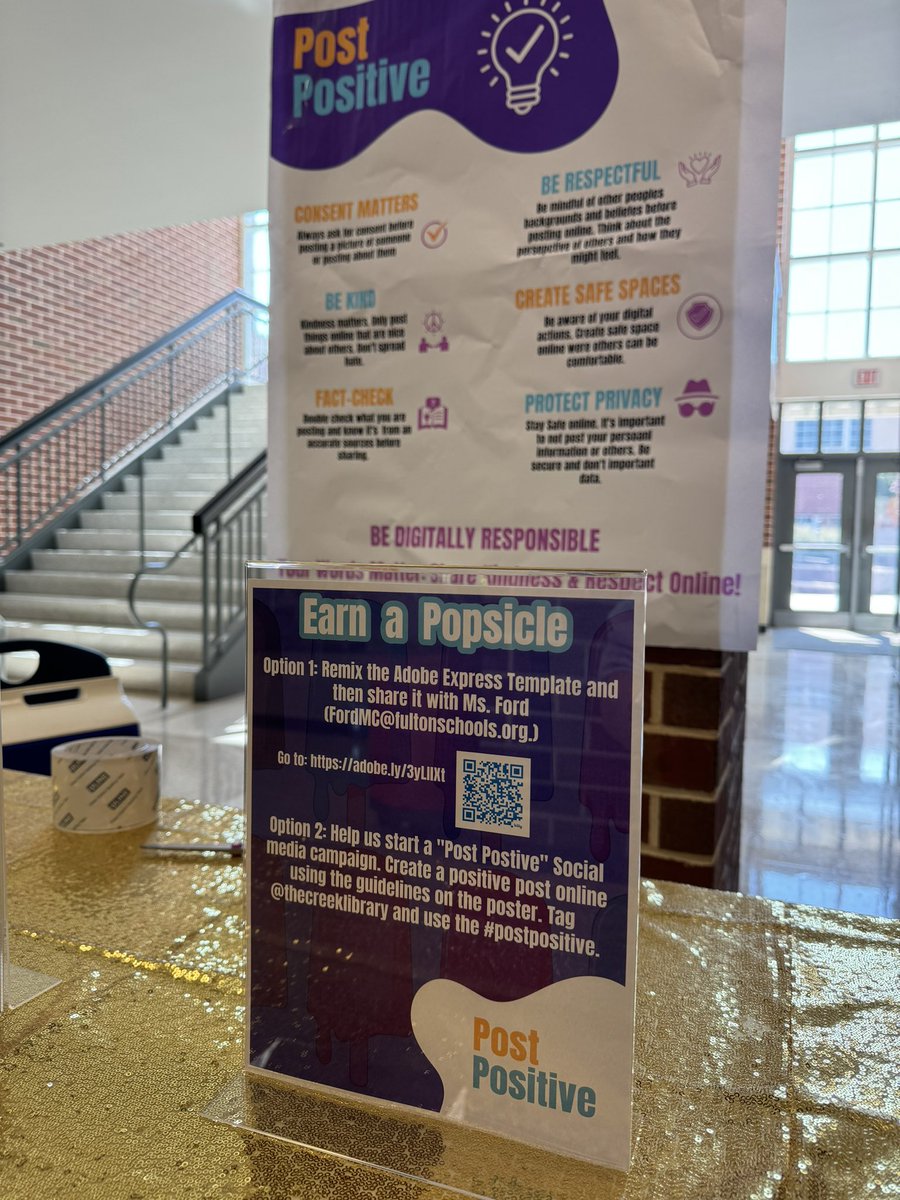 Meggan Ford🔜 GaETC (@msfordfierce) on Twitter photo Today we celebrated digital responsibility by remixing Adobe Express templates to show ways we can “post positive” <a href="/FultonCoSchools/">FultonCountySchools</a> @LeadGladiator <a href="/FCSVanguard/">FCS Vanguard</a> #adobeeducreative Today we celebrated digital responsibility by remixing Adobe Express templates to show ways we can “post positive” <a href="/FultonCoSchools/">FultonCountySchools</a> @LeadGladiator <a href="/FCSVanguard/">FCS Vanguard</a> #adobeeducreative