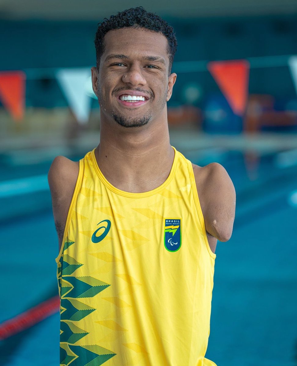 Notícia maravilhosa! Gabriel Geraldo Araújo, nosso atleta paralímpico de natação, conquista a primeira medalha de ouro nas Paralimpíadas de Paris! 🥇