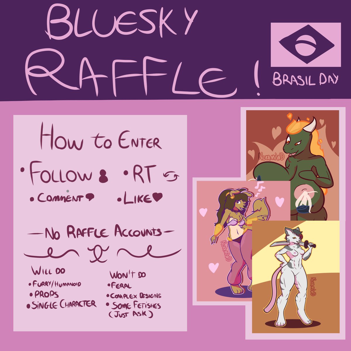 NokamiLewd's tweet photo. There's also a raffle happening on Bsky
https://t.co/UItQhhh4OH https://t.co/ThCiEPNgXA