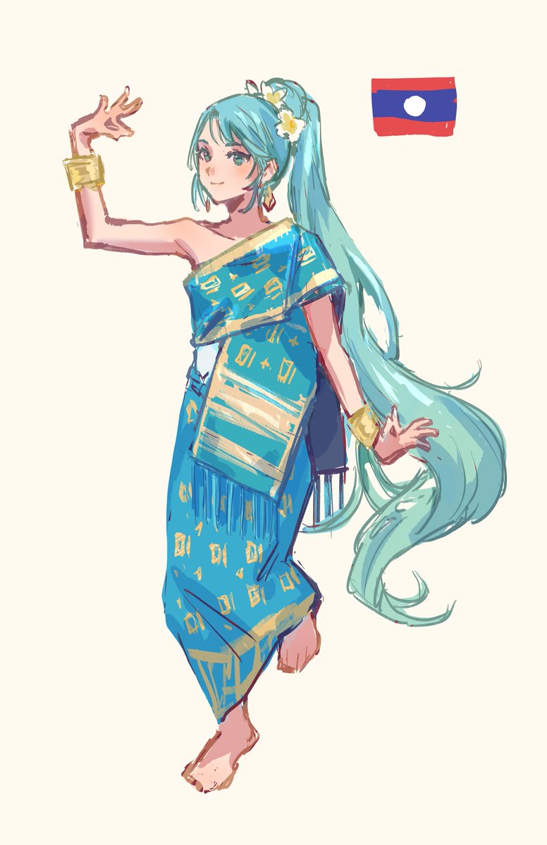 Lao Miku doing traditional dance 🇱🇦