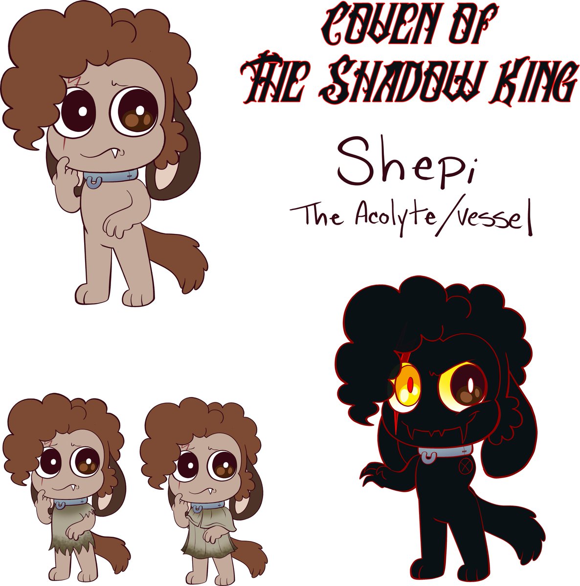 SeebeeNanigins's tweet photo. Ya know what, since I've been seeing more CotL art and saw some of @rabiesram recent work, I thought I'd throw in... A REF SHEET FOR GRIMA AND SHEPI!!
Have fun ya'll xD
#CotL #Shepi #Grima #OkageShadowKing https://t.co/ZBS9YvPsCZ