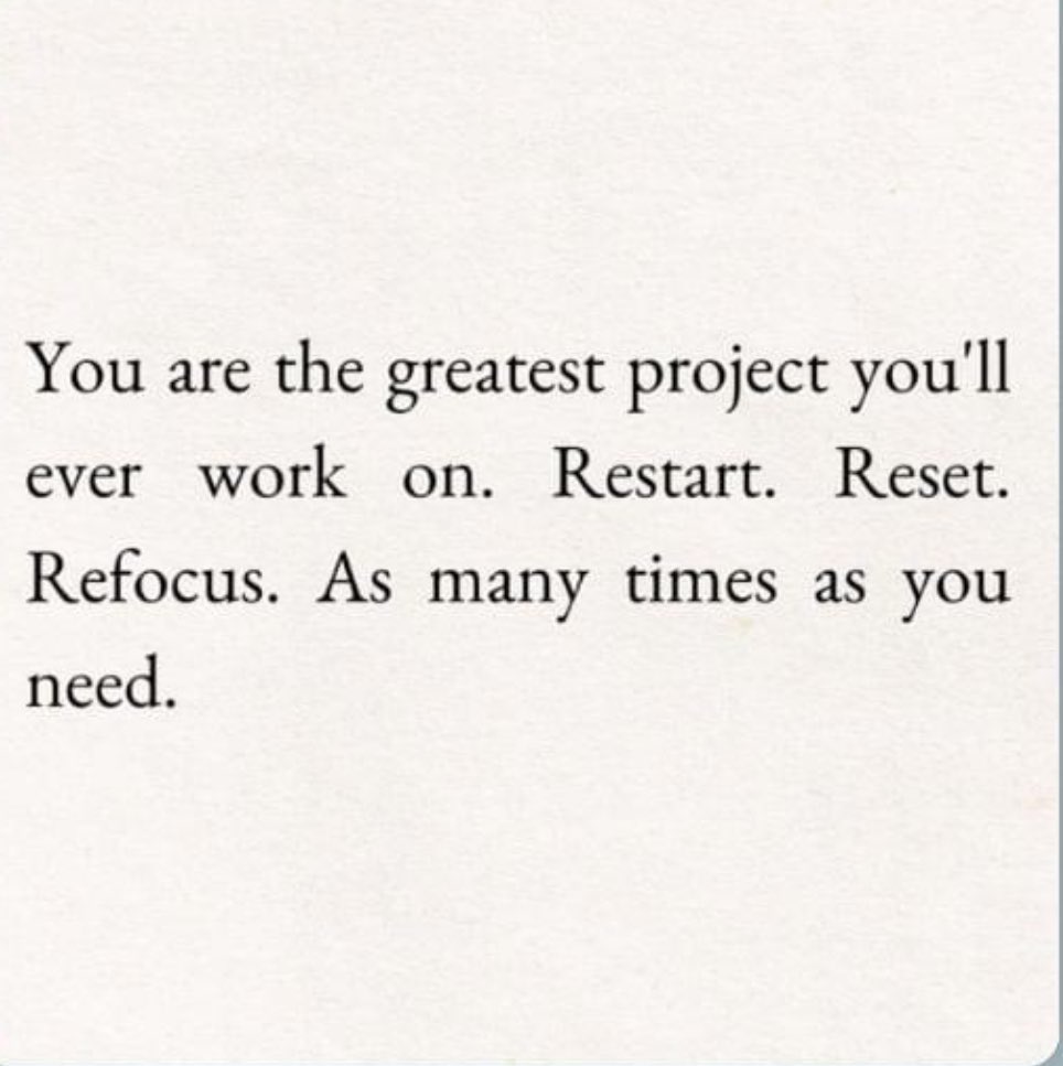 The 3 R’s as many times as needed! ❤️