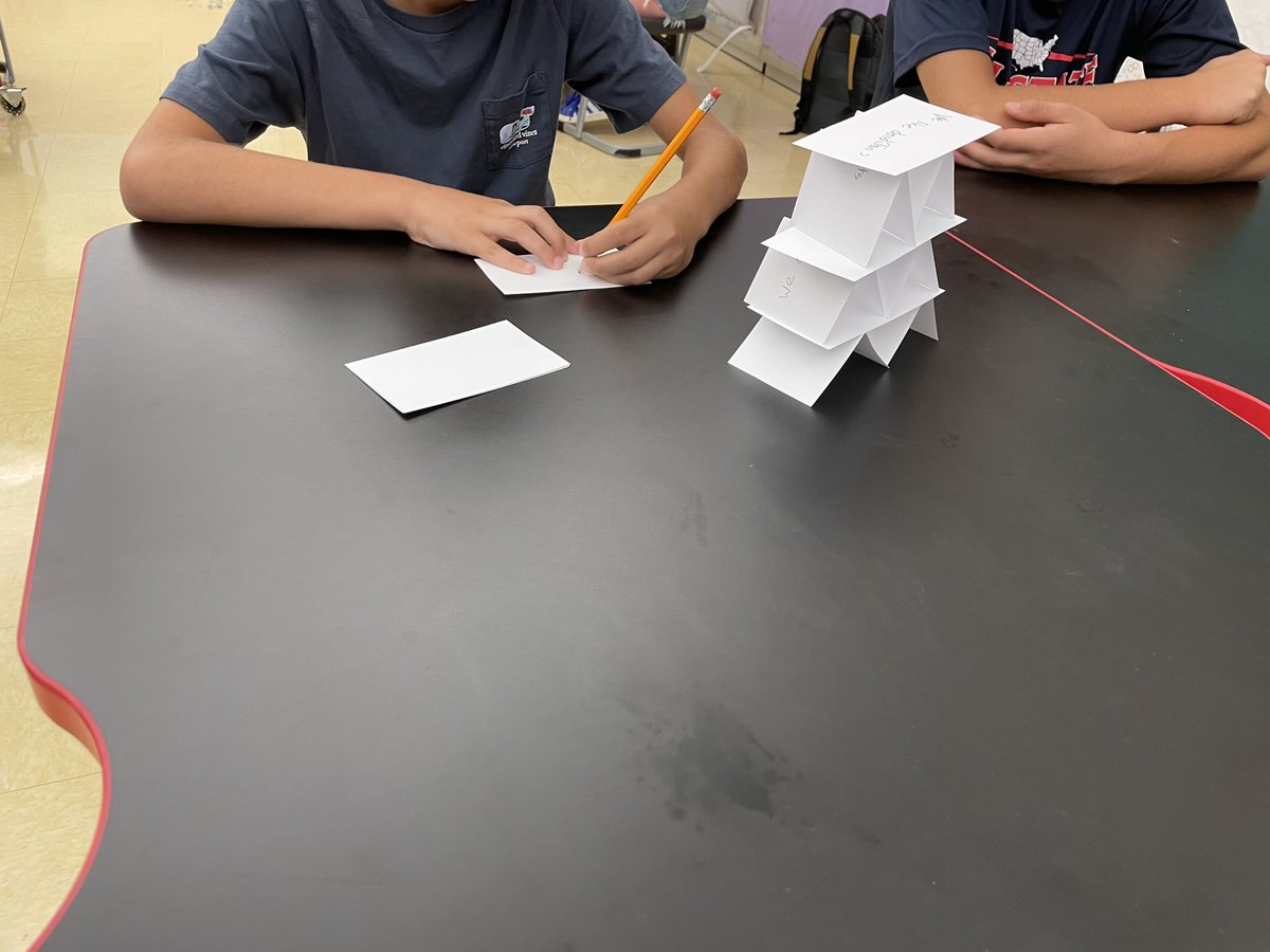 DavidGusitsch's tweet photo. #SaxeScience classes were right back at it with our @SaxeMS students brainstorming, problem-solving, &amp; team building right out of the gate on Day 1. Nice work by all! https://t.co/HEOFPfpaKx