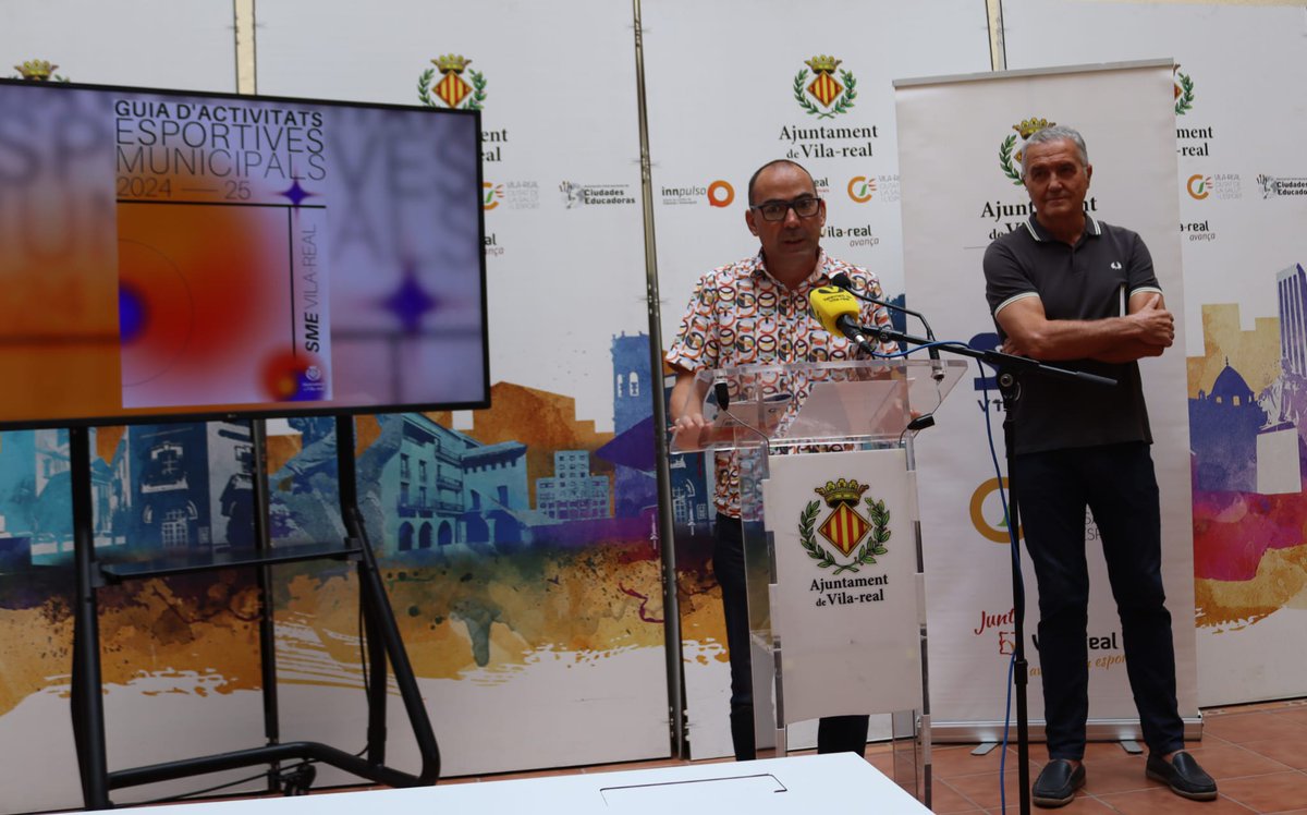 🏋‍♂🎾 Ja hem presentat la Guia d'Activitats Esportives 2024-2025! Este any, les activitats començaran a partir de l'1 d'octubre. 🗓

👉 Accedeix ara a totes les activitats que t'oferim. Clica l'enllaç! 🔗 vila-real.es/portal/Recurso… 

📲 Inscriu-te i no et quedes sense plaça!