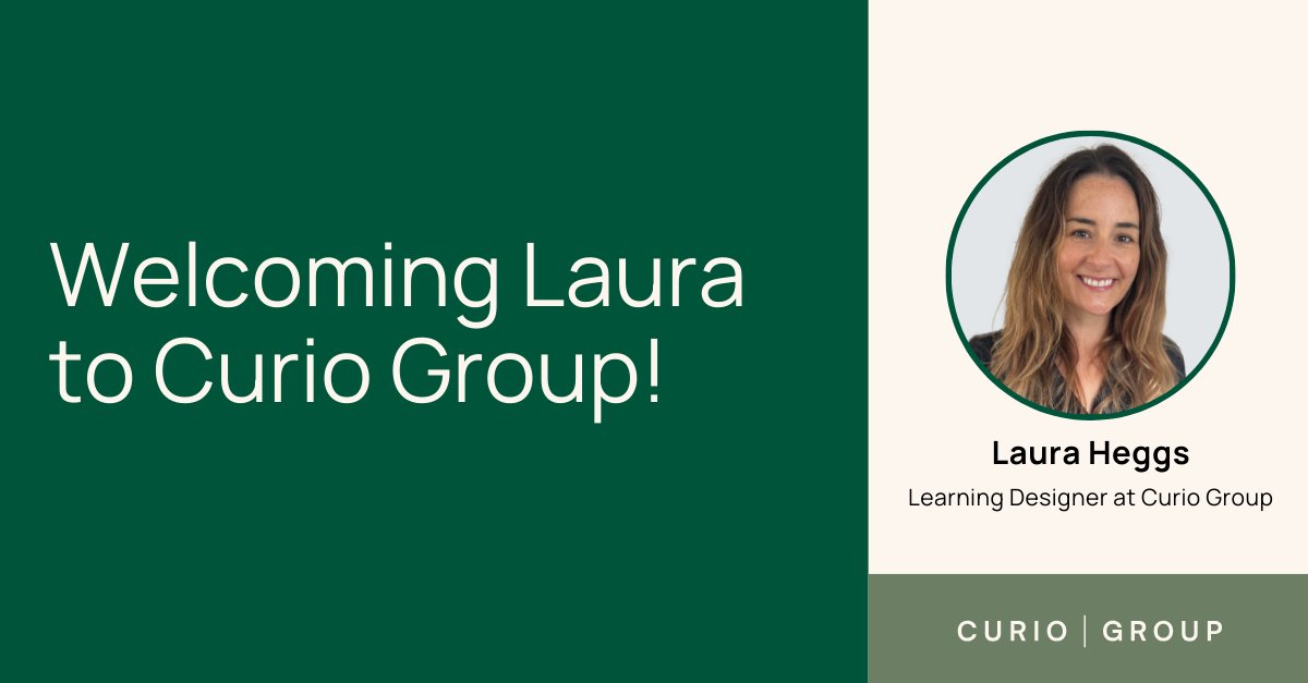 We’re thrilled to welcome Laura, a new Learning Designer at Curio!

With a background in learning design and experience in Higher Education, Laura has co-designed master’s programmes and professional courses across diverse subjects.

We can’t wait to see the impact she’ll make!