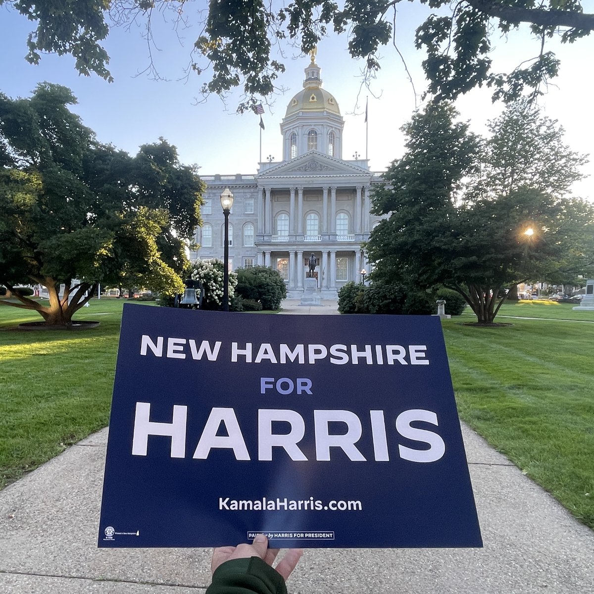 Today's my first day in beautiful Concord, New Hampshire, where I'll be based as an organizer for the next 10 weeks making sure Kamala Harris and Democrats up and down the ballot WIN the Granite State in November! 🦅🫡🥥